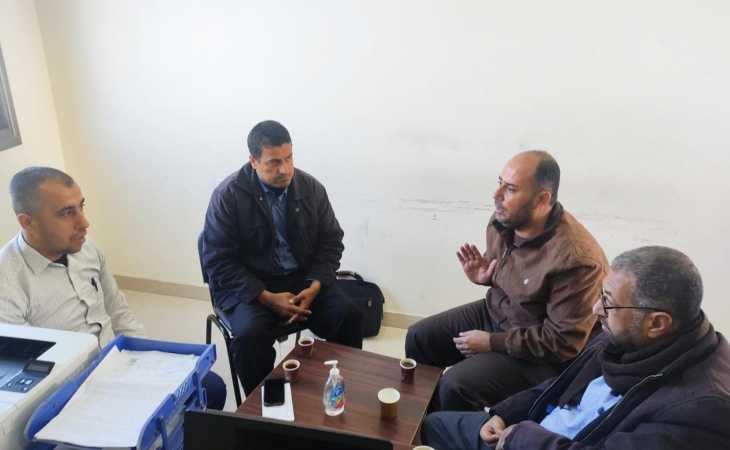 دائرة المحرزات بالنيابة العامة تعقد اجتماعاً مع نيابة غزة الجزئية الأولى والثانية لبحث سبل التعاون المشترك