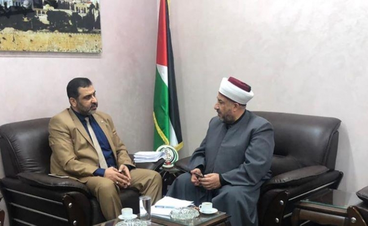 النائب العام المستشار ضياء الدين المدهون يستقبل في مكتبه