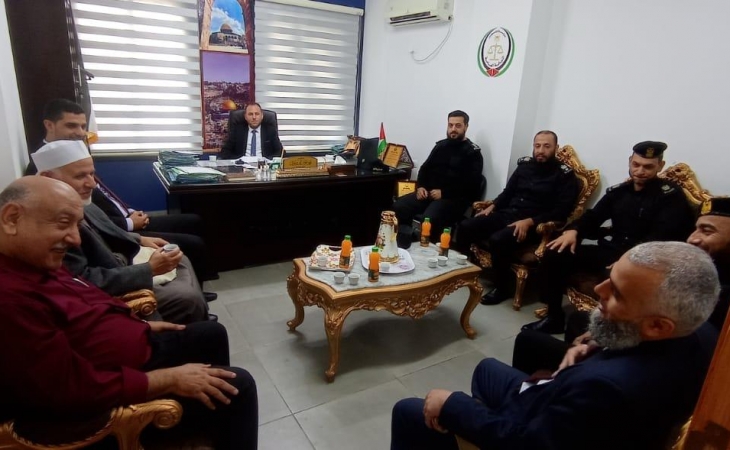 نيابة خانيونس الجزئية تستقبل وفد من المجلس التشريعي وإدارة سجن أصداء