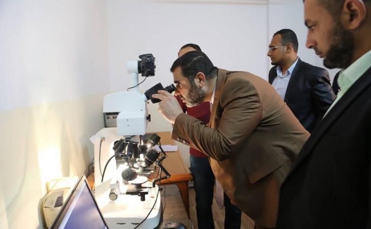 خلال زيارته للإدارة العامة للأدلة الجنائية