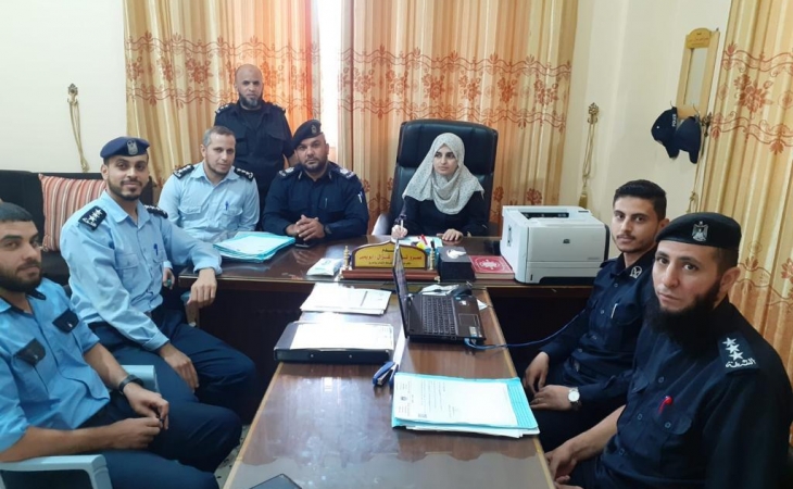 نيابة غزة الجزئية الأولى تعقد محاضرة قانونية لمأموري الضبط القضائي في شرطة التفاح والدرج