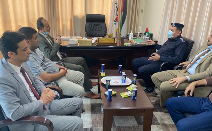 نيابة تنفيذ الأحكام وقيادة الشرطة الفلسطينية تؤكدان تعزيز التعاون الاجرائي فى تنفيذ الأحكام الجزائية