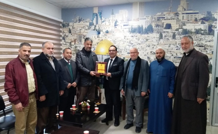 نيابة غزة الجزئية الثالثة تستقبل وفداً من الهيئة الإدارية لحركة حماس في منطقة الشاطئ