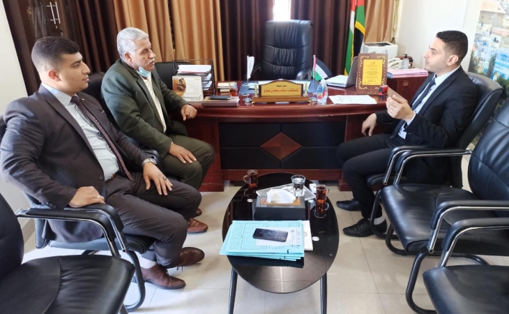 مدير نيابة غزة الأولي  يستقبل مدير عام شؤون العشائر بالداخلية