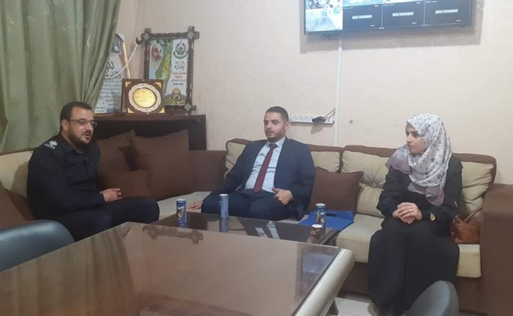 مدير نيابة غزة الدائرة الأولى يلتقي مدير شرطة التفاح والدرج ويؤكدان على تعزيز التعاون الاجرائي وتجويد الخدمات العدلية