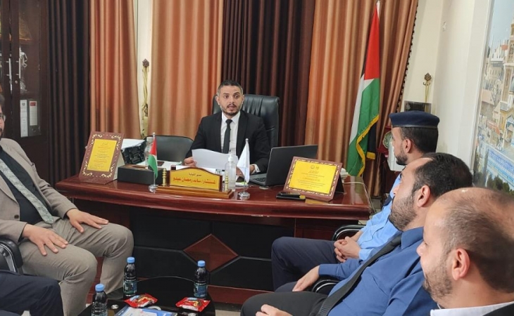 نيابة غزة الجزئية الأولى تجتمع مع مُفتشِي تحقيق شرطة شرق غزة