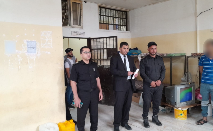 وكيل نيابة الوسطى الكلية يجري زيارة لمركز إصلاح وتأهيل الوسطى