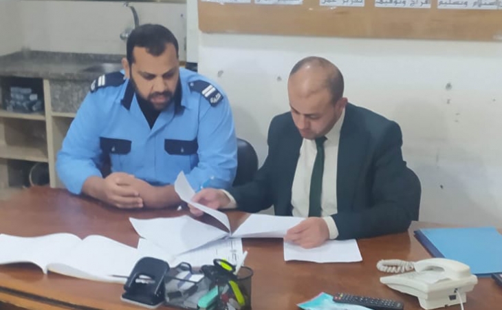 نيابة غزة الجزئية الأولى تُجري مناوبة على مراكز شرطة شرق غزة في ثاني أيام عيد الفطر السعيد
