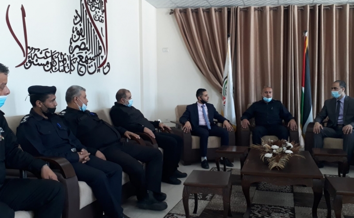 سرايا نيابة غزة تستقبل مدير شرطة المحافظة و مجلس قيادة الشرطة