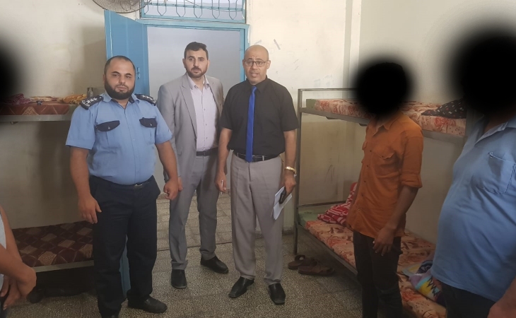 نيابة تنفيذ الاحكام تتفقد مركز تأهيل و اصلاح خانيونس المركزي