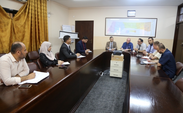 المكتب الفني يلتقي بنيابة غزة الدائرة الاولى للنهوض بجودة الأداء الفني ويشيد بسرعة انجازها لقضايا الرأي العام