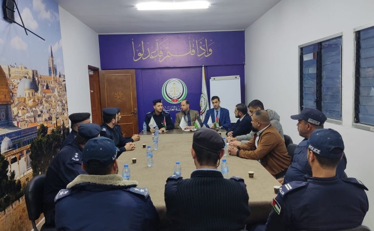 نيابة الوسطى الجزئية تجتمع مع ضباط الشرطة القضائية