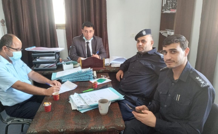 التفتيش القضائي يختتم جولاته التفتيشية على مراكز شرطة محافظة شمال غزة