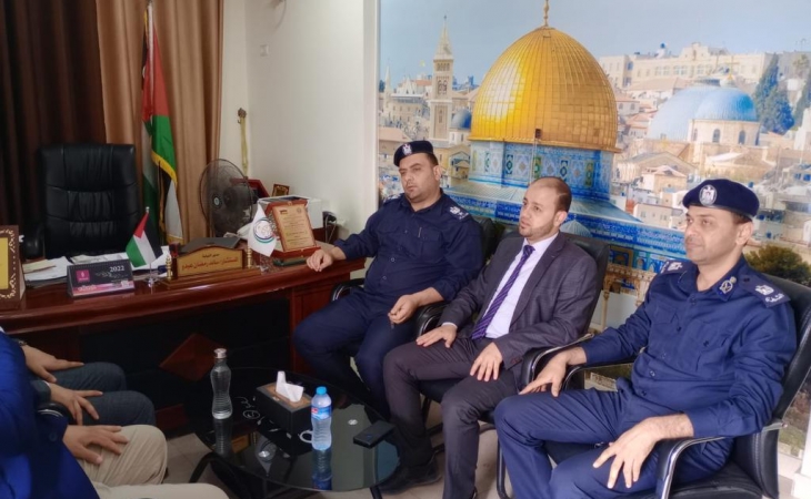 نيابة غزة الجزئية الأولى تعقد اجتماعاً مع مدير مركز شرطة الشجاعية