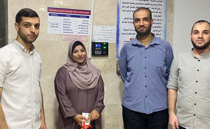 دائرة شؤون الموظفين ودائرتَي شؤون النيابات الكلية والجزئية في النيابة العامة يُجرون زيارة على مجمع سرايا نيابات غزة