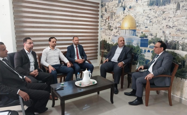 نيابة غزة الكلية تُجري زيارة لنيابة غزة الجزئية الثالثة