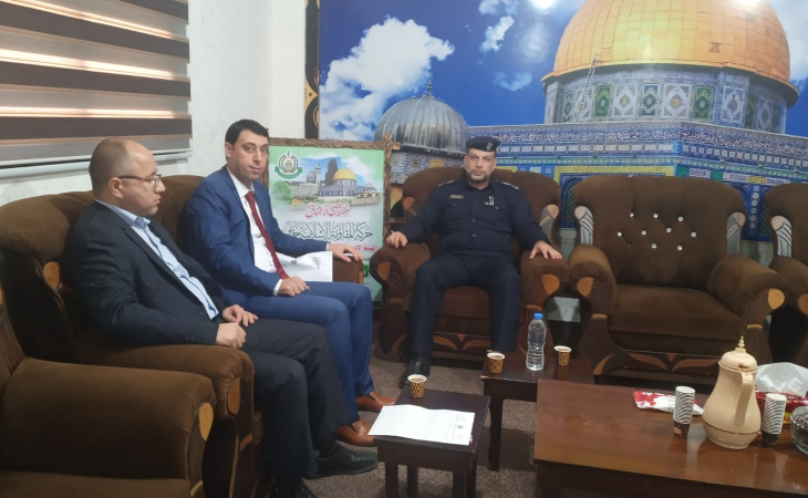 التفتيش القضائي يُجري جولات تفتيشية على المراكز الشرطيّة في محافظة شمال غزة
