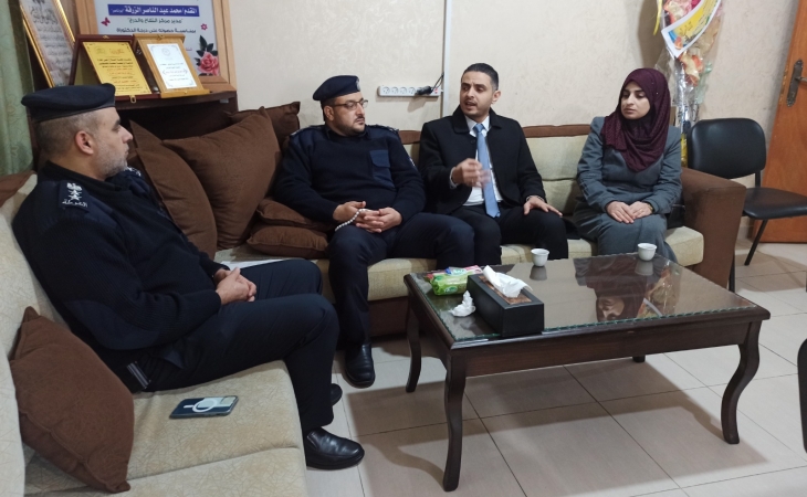 نيابة غزة الجزيئة الأولي تجري زيارة لمركز شرطة التفاح والدرج 