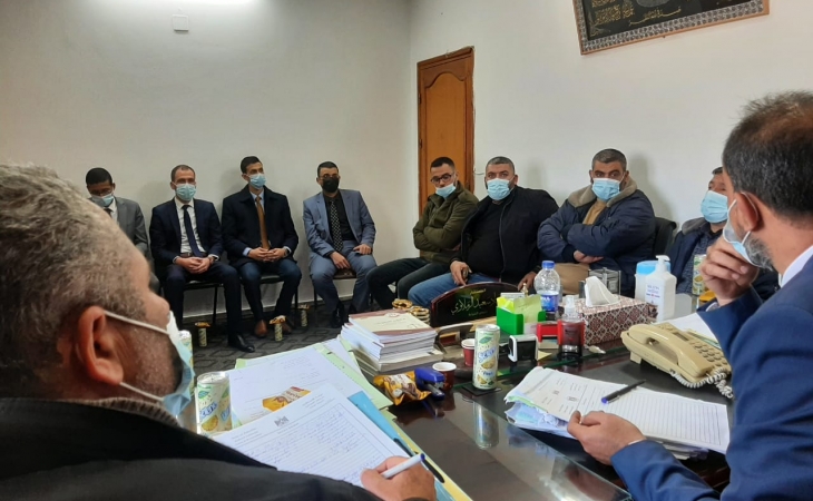 رئيس نيابة الوسطي ومدير المباحث العامة  بالمحافظة يؤكدان على  مكافحة الجرائم الالكترونية