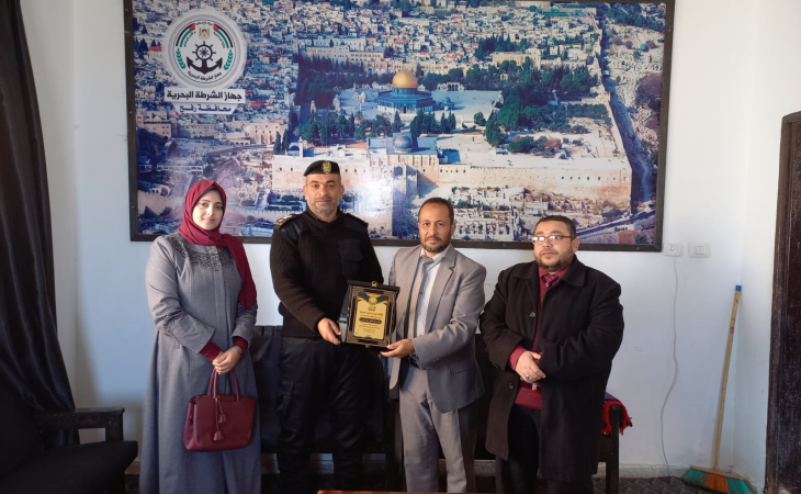 نيابة رفح الجزئية تعقد زيارة تعاونية لإدارة الشرطة البحرية