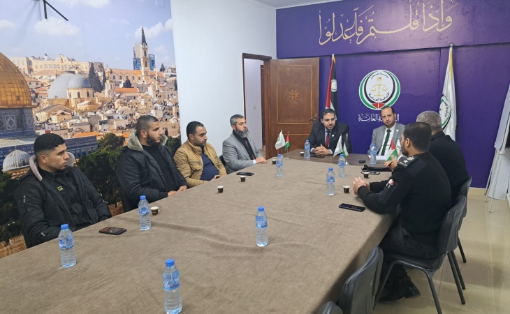 نيابة الوسطى الجزئية تستقبل مدير مركز إصلاح وتأهيل سجن دير البلح المركزي