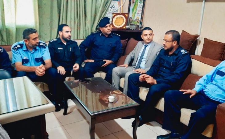 مدير نيابة غزة الأولي ومدير  شرطة التفاح  يؤكدان على تعزيز سيادة القانون ومكافحة الجريمة وترسيخ الاستقرار المجتمعي