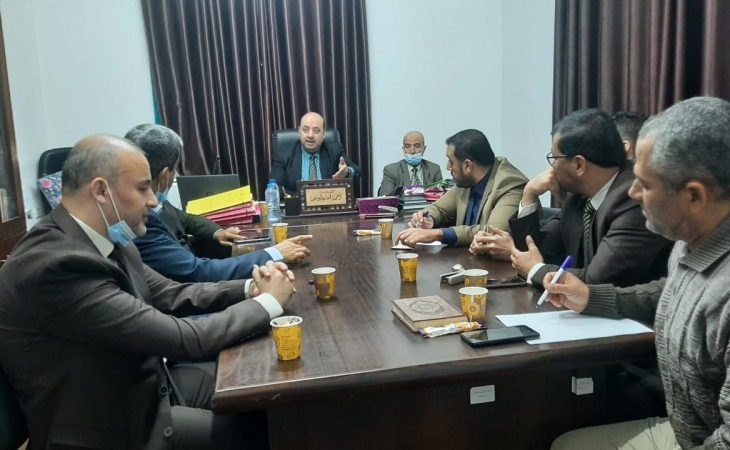 نيابتا الوسطى الجزئية والكلية تعقدان اجتماعاً مع محكمة البداية والصلح