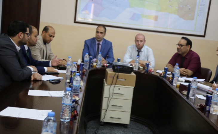 المكتب الفني يلتقي بنيابة غزة الدائرة الثانية للنهوض بجودة الأداء الفني وحسن الأداء الفني