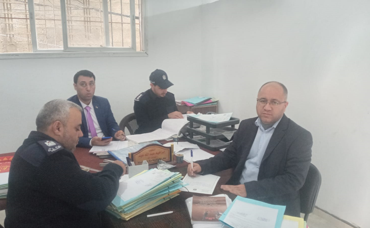 التفتيش القضائي يُجري جولات تفتيشية على المراكز الشرطيّة في محافظة شمال غزة