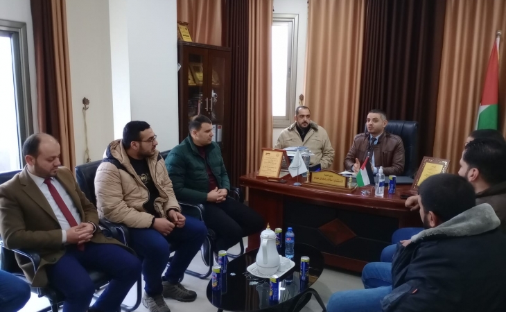 نيابة غزة الجزئية الأولى تلتقي بوفد من مكافحة المخدرات بمدينة غزة
