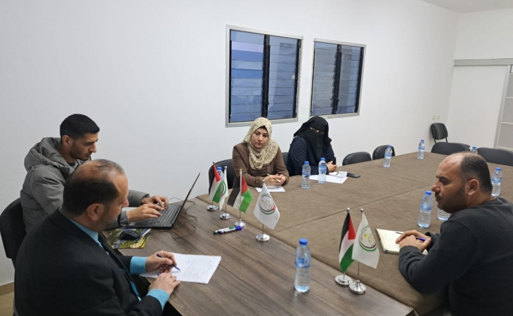 مدير نيابة الوسطى الجزئية يناقش آليات تنظيم العمل مع دائرة الشيكات