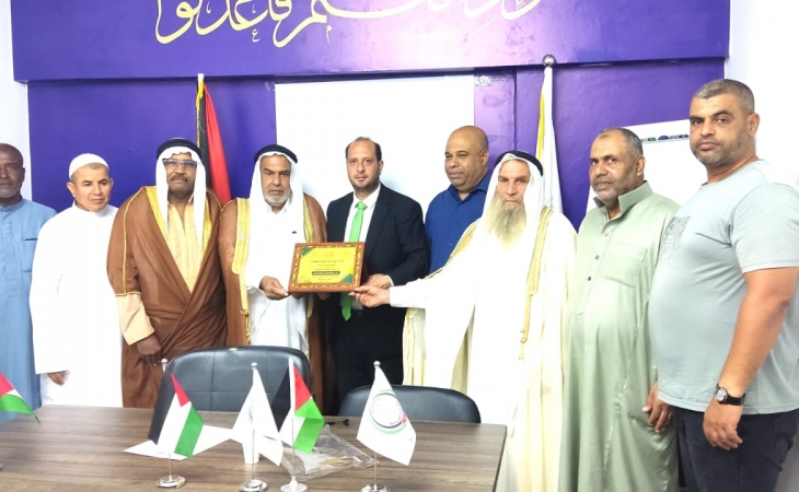 نيابة الوسطى الجزئية تستقبل وفداً من رابطة أبناء عشيرة النعيمات
