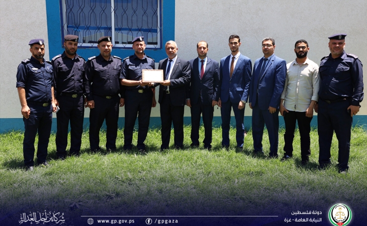 النائب العام يُجري جولة ميدانية لشرطة المحافظة الوسطى وعدد من مراكزها