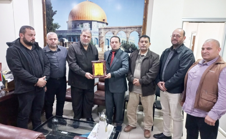 نيابة غزة الجزئية الثانية تعقد اجتماعاً مع قيادة لجان المقاومة الشعبية