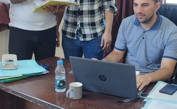دائرة الأرشيف المركزي في النيابة العامة تُجري جولة تفقدية على كافة النيابات الجزئية في قطاع غزة