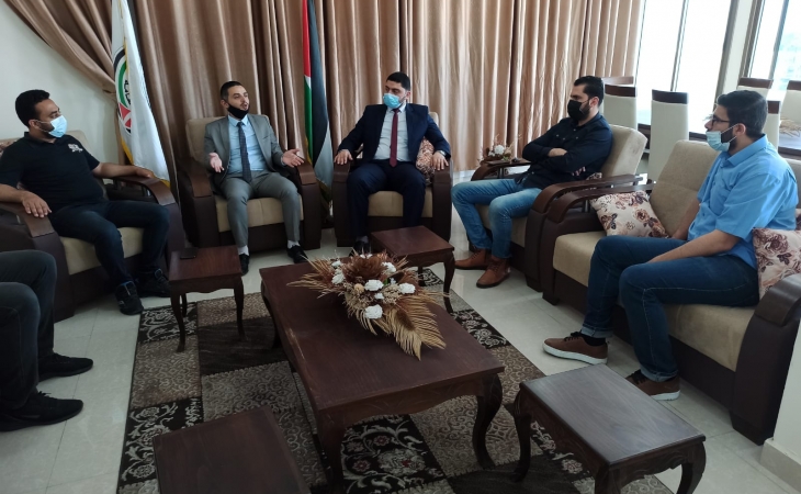 مدير نيابة غزة الأولي يستقبل مدير مكافحة المخدرات بالمحافظة