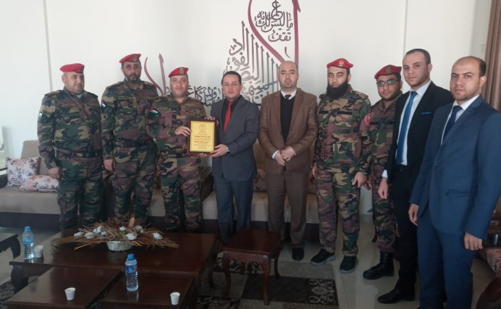 نيابة غزة الجزئية الثانية تستقبل قيادة الشرطة العسكرية