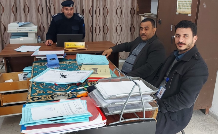  نيابة غزة الجزئية الثالثة تُجري زيارة لدوائر الأرشيف في المراكز الشرطة في محافظة غزة  