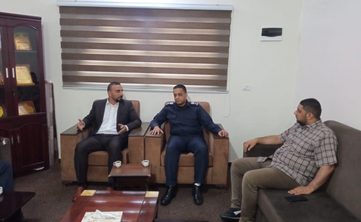 نيابة شمال غزة الجزئية تُجري زيارة ميدانية لمركز شرطة معسكر جباليا