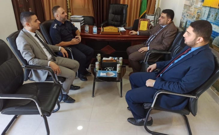 نيابتي غزة الكلية والجزئية الأولى يلتقيان الإدارة العامة للأدلة الجنائية وهندسة المتفجرات