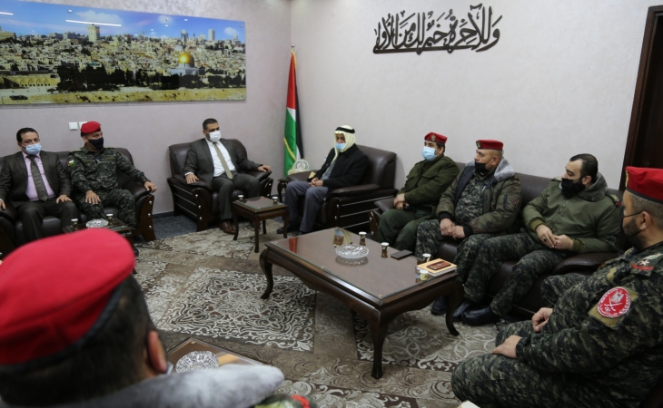 النائب العام يستقبل مدير عام وضباط جهاز الشرطة العسكرية