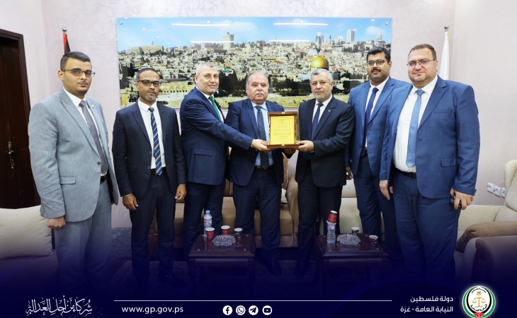 النائب العام يستقبل وفداً من البنك الوطني الإسلامي