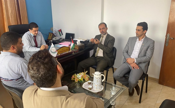 رئيس نيابة تنفيذ الأحكام  يناقش مع رؤساء النيابة آليات النهوض  بأرشفة الملفات الجزائية الكترونياً