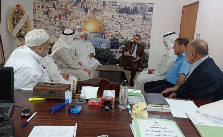 مدير نيابة الشمال الجزئية يستقبل وفد شؤون العشائر والإصلاح  بالمحافظة