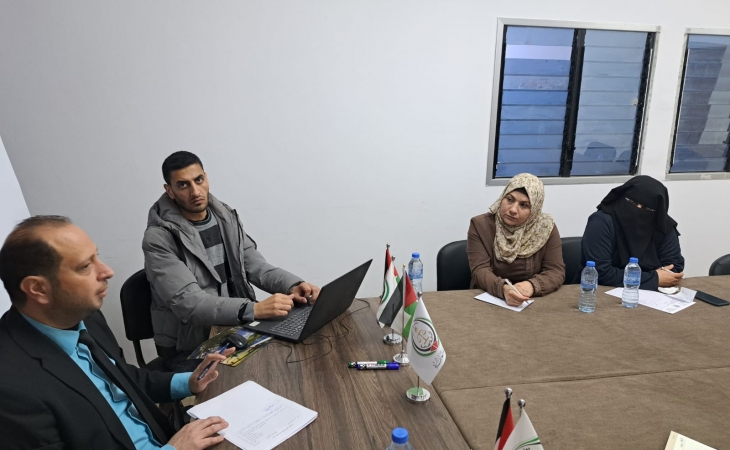 مدير نيابة الوسطى الجزئية يناقش آليات تنظيم العمل مع دائرة الشيكات