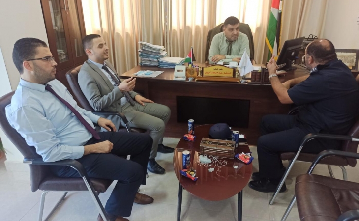 رئيسا نيابة غزة الجزئية والكلية  يستقبلان ادارة العلاقات العامة بالشرطة الفلسطينية و يؤكدان على تعزيز التعاون المشترك