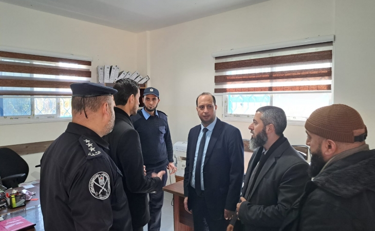 نيابة الوسطى الجزئية تُجري زيارة تفقدية لمركز شرطة النصيرات