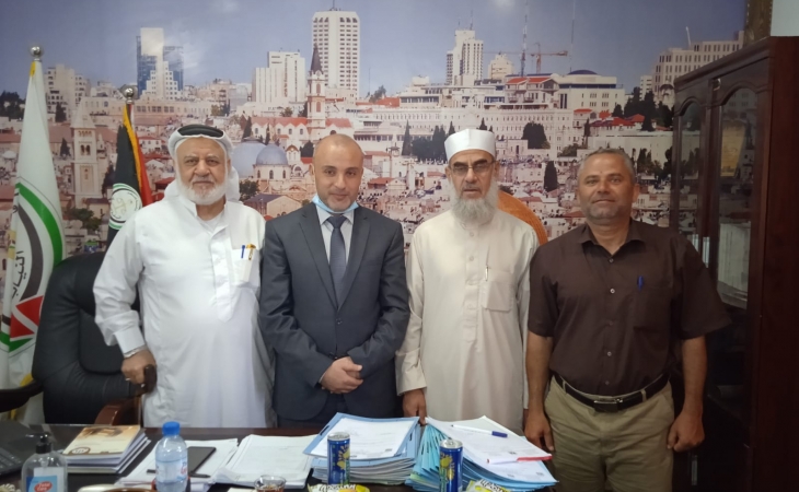 مدير نيابة الوسطي  يستقبل وفدا من المجلس التشريعي الفلسطيني