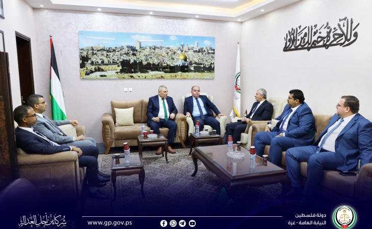النائب العام يستقبل وفداً من البنك الوطني الإسلامي