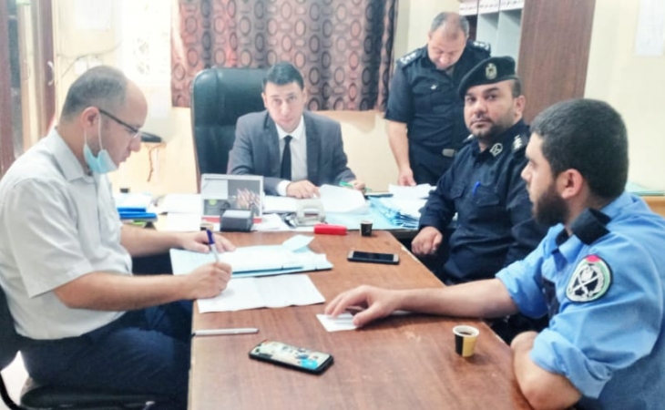 التفتيش القضائي يجري جولات تفتيشية علي مركزي شرطة التفاح والدرج والشجاعية: